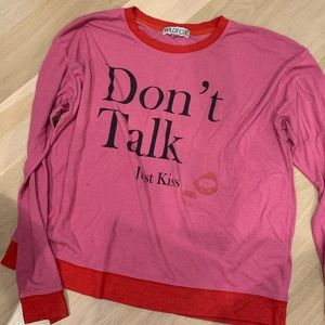 Wildfox Don’t Talk Just Kiss Oversized Sweater